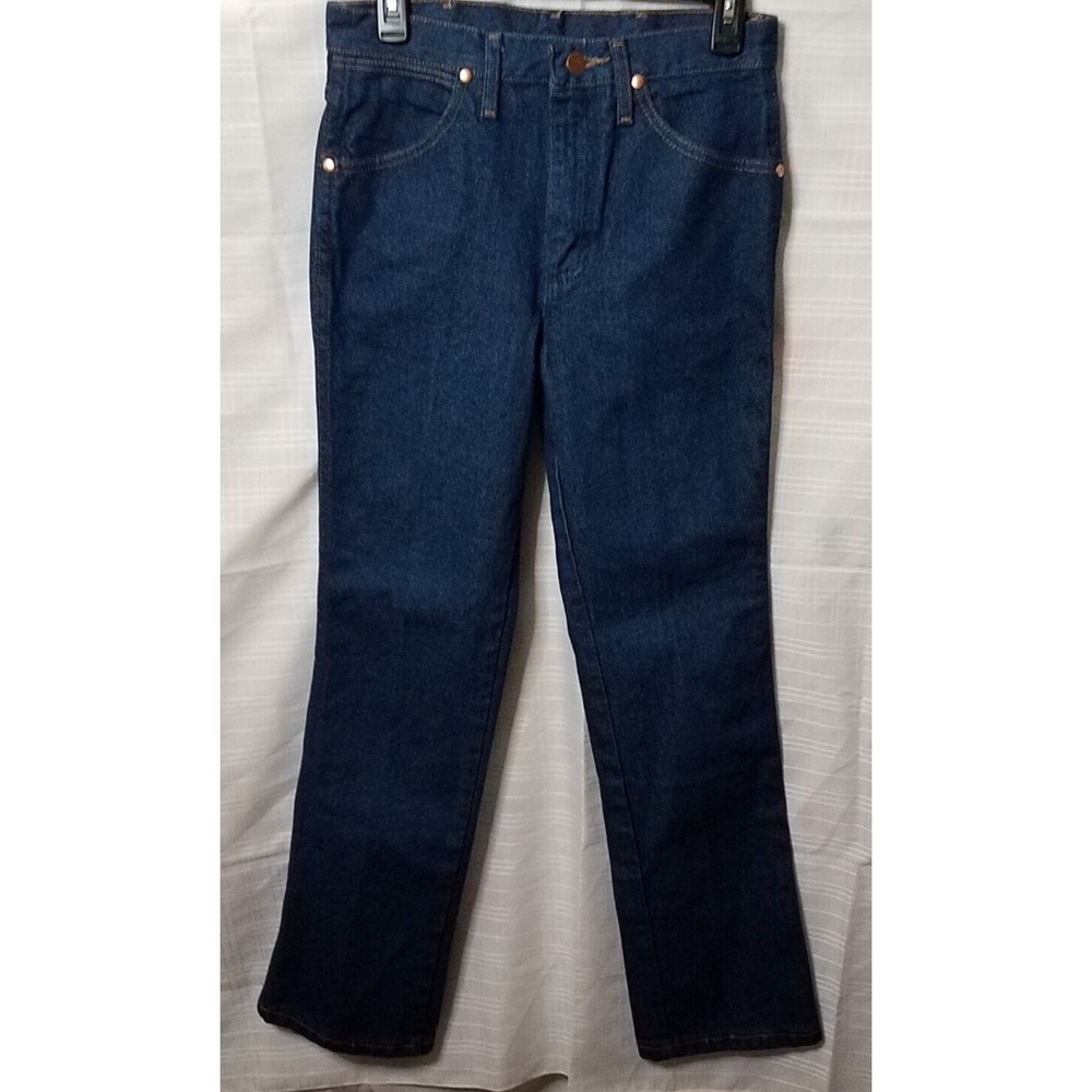 Wrangler Jeans Men Dark Wash Blue Classic Western Denim 28 X 30 A-404